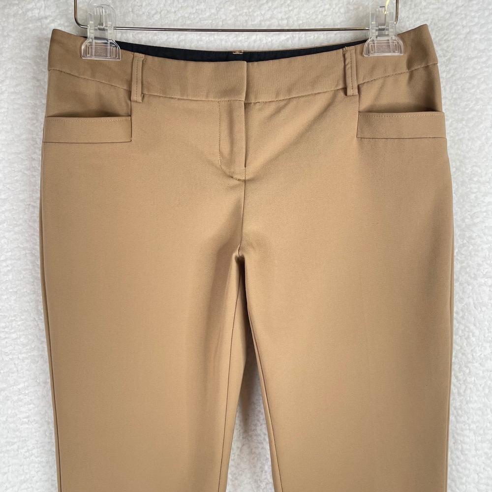 Express Columnist Camel Tan Mid Rise Bootcut Dress Pants Size 2R Professional